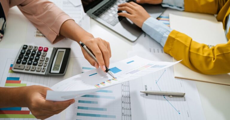 People reviewing Addison Group's information about finance and accounting trends