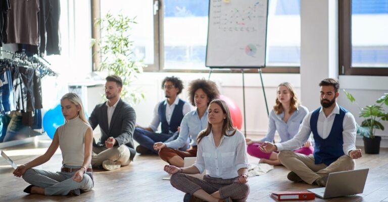 Employees enjoying innovative perks that their company learned from Addison Group