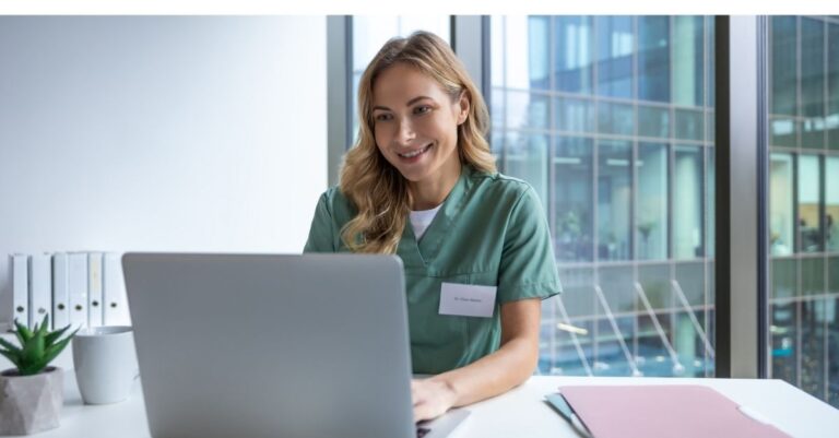 Someone learning from Addison Group about non-clinical healthcare AI skills that they need to prepare for their career